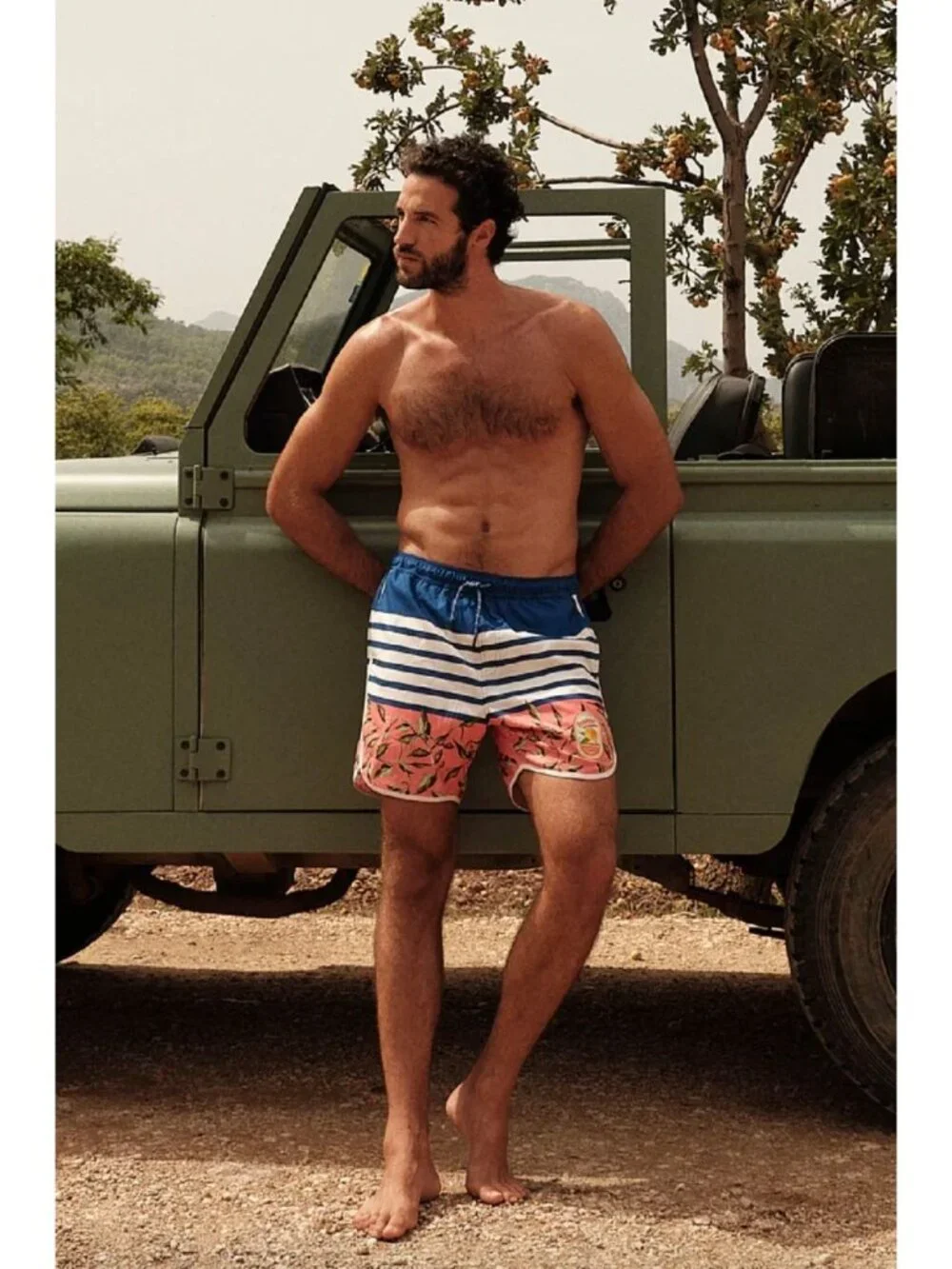 Agua Bendita Liam Seed Swim Trunks Mens Size 38